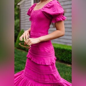 Ivy City Co Pink Midi Dress